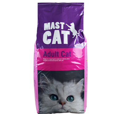 mast-cat-20kg Οικονομική ξηρά τροφή για γάτες με κρέας και σιτηρά