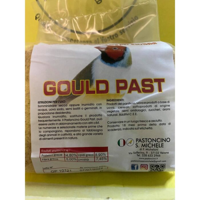 Pastoncino San Michele Gould Past αυγοτροφή για παπαγάλους & εξωτικά